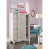 Paxberry Dressing Chest White Wash - Signature Design by Ashley: Boho-Chic 5-Drawer Storage, Carved Sliding Door - 4 of 4