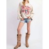 Women's Flower Patch Pullover - Easel - 3 of 3