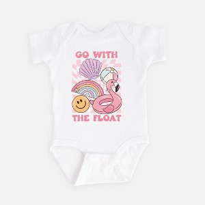 The Juniper Shop Go With The Float Pink Baby Bodysuit - 1 of 2