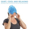 Aculief Headache, Migraine, & Stress Relief Hat - Natural Ice Mask for Tension & Muscle Pain – Light Blue - 2 of 4
