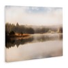Stupell Industries Autumn Lake Misty Landscape Distant Pine Tree Forest Canvas Art - 2 of 4