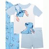 Disney Toddler Girl's Princess 4-Piece Cotton Pajama Sets - 2 of 4