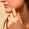 18K Gold Plated Spinner Ring for Adults - Anxiety Relief Jewelry in Black/White, Unisex Stress Relief Gift - 3 of 4