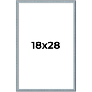 PosterPalooza | Textured Blue Picture Frame - UV Acrylic, Foam Board Backing, Hanging Hardware - 1 of 4