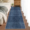 Indoor Modern Washable Geometric Checkered Floor Carpet Soft Non Slip Area Rugs for Home Office - 4 of 4