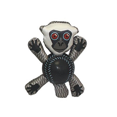 Multipet Monkey Plush Toy with Squeaker and Ball Body