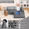 Nasitip 13PCS Modular Kids Couch Nugget Couch,Toddler Couch for Creative Boys Girls, Convertible Nugget Couch Kids Modular Play Couch, 56.7"x28.35" - 4 of 4