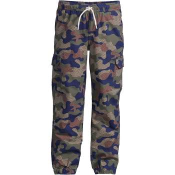 Lands' End Kids Iron Knee Pull On Pattern Stretch Woven Jogger