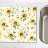 LunaLulinlk Sunflowers Countertop Dish Drying Mat, Decorative Dish Drying Pad - 2 of 4
