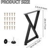 Metal Table Legs DIY Industrial Furniture Legs 880 Lbs Capacity - 2 of 4
