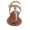 Andrea Women's Thong Sandals with Buckle Strap 61949 - 4 of 4
