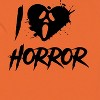 Rerun Island Men I Love Horror Face Black Short Sleeve Graphic Cotton T-Shirt - 2 of 4