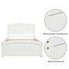 Twin Size Platform Bed with Headboard, Footboard and Wood Slat Support, Gray/Espresso/White-ModernLuxe - 3 of 4