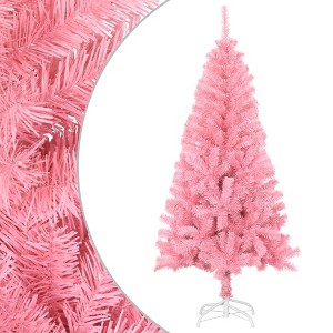 Artificial Christmas Tree Pink PVC 59 in - 1 of 4