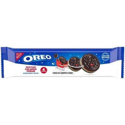 Oreo Red and Green Festive King Size Limited Edition Christmas Cookies - 2.04oz