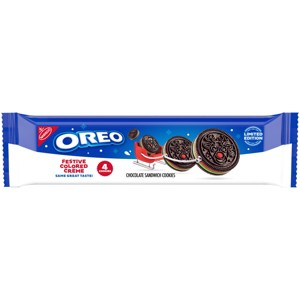 Oreo Red and Green Festive King Size Limited Edition Christmas Cookies - 2.04oz - 1 of 4