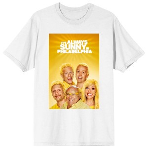 It's Always Sunny In Philadelphia Key Art Crew Neck Short Sleeve Women's White T-shirt - 1 of 3