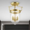 Livex Lighting Jefferson 3 - Light Flush Mount in  Polished Brass - 2 of 4