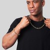 West Coast Jewelry Men's Beveled Edge Large Nautical Oval Gold Link Chain Bracelet - 3 of 4
