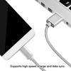 SilverStone Technology  Reversible USB-A to USB TYPE-C cable1.8meter Nylon Braided and aluminum shell Charcoal - 4 of 4