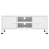 vidaXL Industrial TV Stand White 41.3 in.x13.8 in.x16.5 in. Metal - 3 of 4