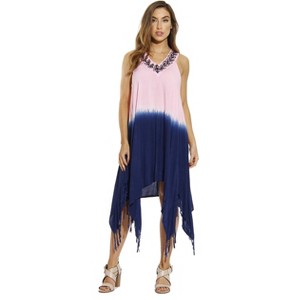 21644-AB-3X Riviera Sun Tie Dye Hanky Dress Summer Dresses for Women - 1 of 2