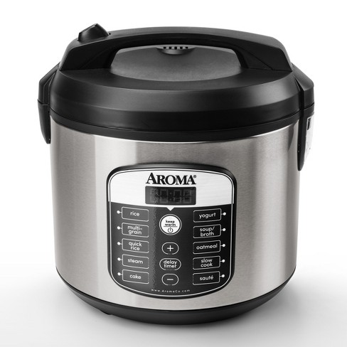 Aroma 20 Cup Digital Multicooker & Rice Cooker - Stainless Steel : Target
