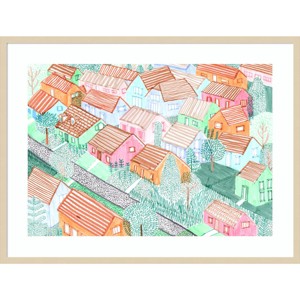 41" x 31" Althohenschnhausen by Charlotte Orr Wood Framed Wall Art Print - Amanti Art: Modern Lithograph, Hardwood Frame, Wire Mount - 1 of 4