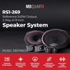 MB Quart 6"x9" Coaxial Reference Car Speaker System with Lightweight Curvilinear Design, 2-Way Audio, 240W Max Output, and Universal Fit - 2 of 4