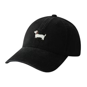 Anna-Kaci Women's Embroidered Sausage Dog Baseball Cap with Curved Brim and Adjustable Strap for Casual Styles - 1 of 3