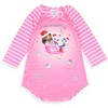 Gabby's Dollhouse Meowy Christmas Toddler Girl's Raglan Pajama Nightgown Pink - 2 of 4