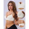 Allegra K Women's Push-Up Adjustable Straps Solid Underwired Minimizers Bras - 3 of 4