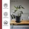 Ecopots Round Recycled Plastic Modern In/Outdoor Planter Flower Pot Saucer - 4 of 4