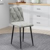 DOMETOUR Upholstery Dining Chairs Set of 4, Modern Kitchen Dining Room Chairs - 4 of 4