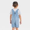 OshKosh B'gosh Toddler Boys' Denim Shortalls - Medium Wash - 2 of 3