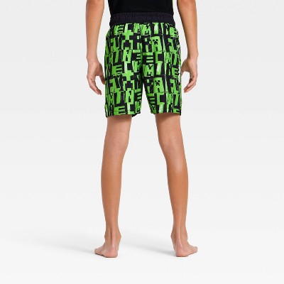 Minecraft Boys' Minecraft Swim Shorts - Green S — фото 2