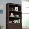 40" Costa Library Hutch Coffee Oak - Sauder: Cottage-Inspired, Office Storage, Arched Design - 2 of 4