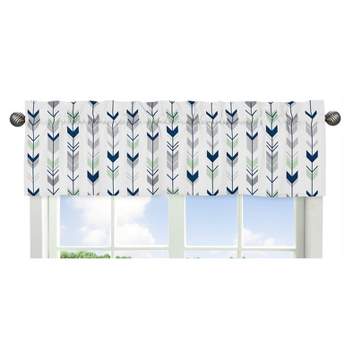 Sweet Jojo Designs Window Valance - Navy & Mint Mod Arrow