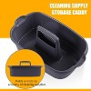 2-Pack Large Cleaning Caddy with Handle, Portable Plastic Tote Organizer for Shower, Bathroom, Kitchen Under Sink Storage - 3 of 4