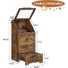 Pet Feeding Station with 2 Elevated Bowls, Pet Toy Storage Organizer Cabinet - 3 of 4