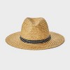 Men's Panama Straw Hat - Goodfellow & Co™ Brown - 3 of 4