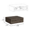 NicBex 15.7 inch Wide Floating Nightstand with 1 Drawer,Modern Wall-Mounted Side Table with Free  Handle Design,Bedside Table for Bedroom,Living Room - 3 of 4