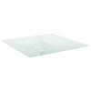 vidaXL Table Top, White 31.5"x31.5" 0.2" Tempered Glass with Marble Design - 2 of 4