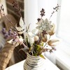 Set of 4 Short Flower Stems White Metal by Foreside Home & Garden - 2 of 4