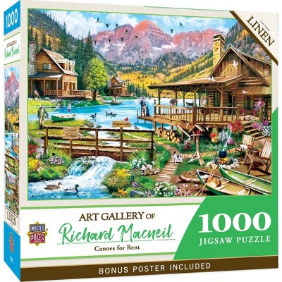 MasterPieces 1000 Piece Puzzle - Fishing the Highlands - 19.25 x26