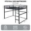 NicBex Twin/Full Size Loft Bed ,Loft Bed Frame with Safety Guard Rails & Flat Ladder,Metal Bed Frame for Kids Teens Adults - 4 of 4