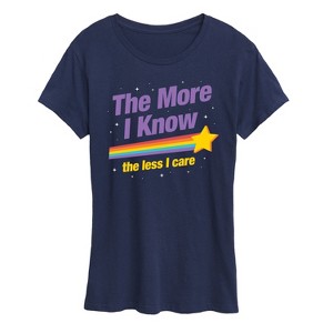 Women's - Instant Message - The More I Know Short Sleeve Graphic T-Shirt - 1 of 4