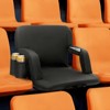 VEVOR Stadium Seat with Back Support, Wide Bleacher Seat Back, Folding Padded Cushion Stadium Chair, Portable Reclining Chair - 2 of 4