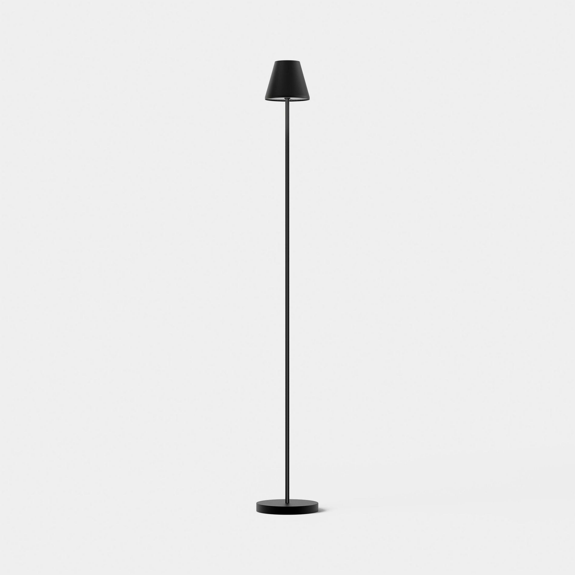 Portable Floor Lamp Black (Includes LED Light Bulb) - Room Essentials™