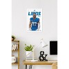 Trends International NFL Detroit Lions - Aidan Hutchinson Feature Series 25 Framed Wall Poster Prints - 2 of 4